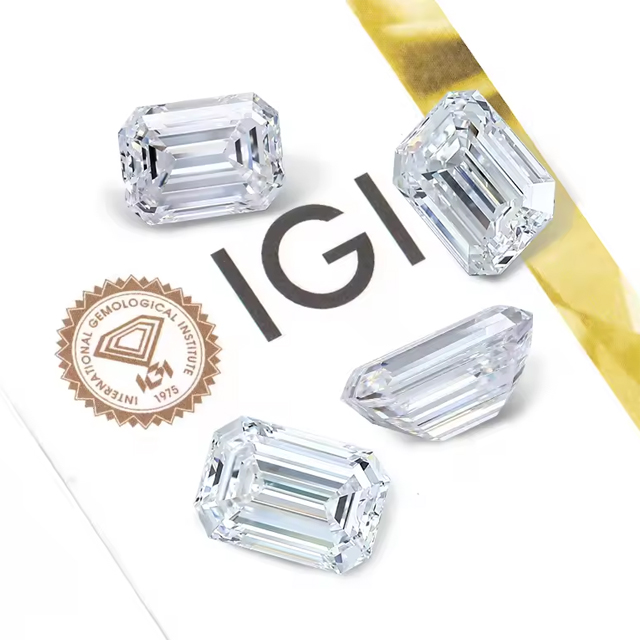 IGI 인증 에메랄드 컷 1.0ct VS 랩 그로운 다이아몬드 